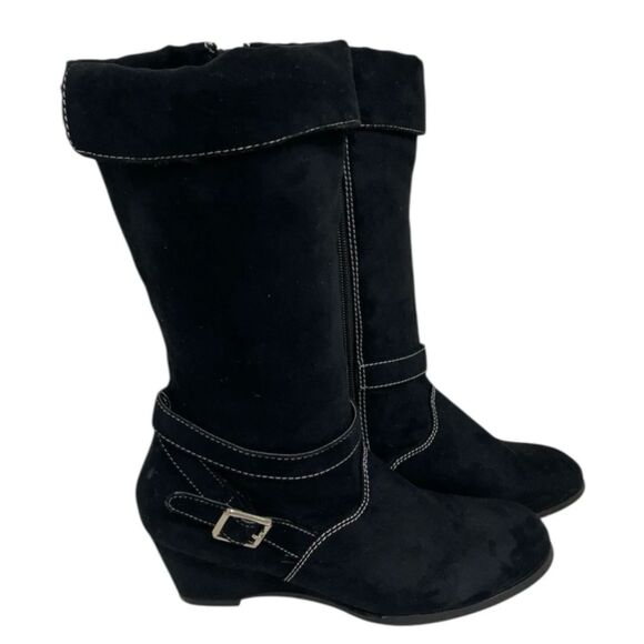 Zodiac Shoes - Zodiac Sidney Black Suede Cozy Mid-Calf Winter Boot Women's Size 4